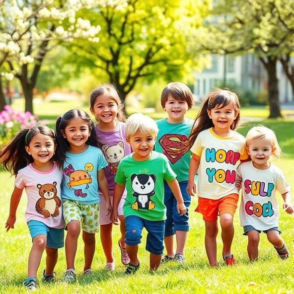 t-shirt dziecięce z nadrukiem