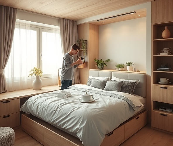 King Koil łóżka dla par w kawalerce — jak zaoszczędzić miejsce?