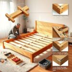łóżko dębowe 160x200