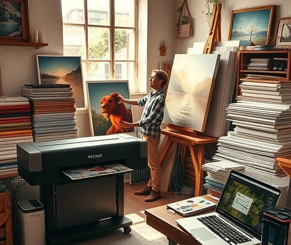 Czy opłaca się kupić drukarkę do płótna do małej pracowni?