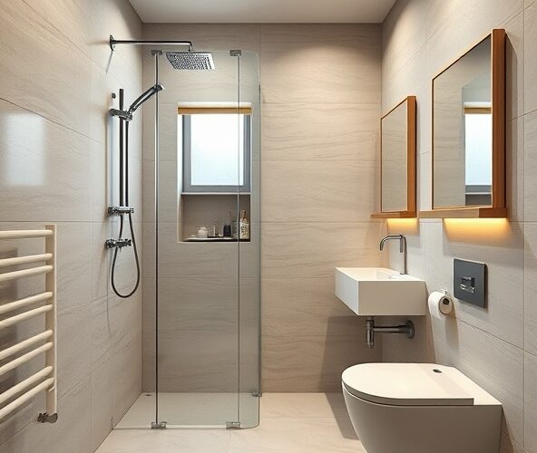 Czy prysznic podtynkowy z deszczownicą sprawdzi się w małej łazience?