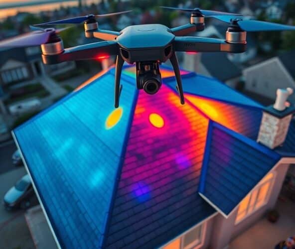 Czy dron z termowizją przyspieszy lokalizację nieszczelności dachów?