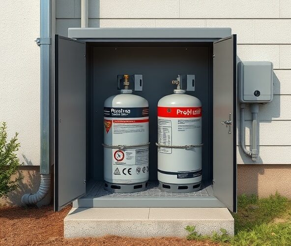 Gdzie przechowywać butle do ogrzewania propan butan przy domu?