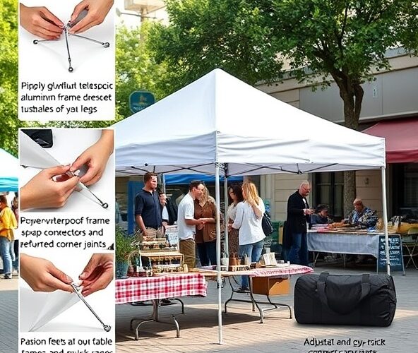 Jak wybrać namiot handlowy 2×3 na jarmarki, żeby szybko go rozłożyć i złożyć?