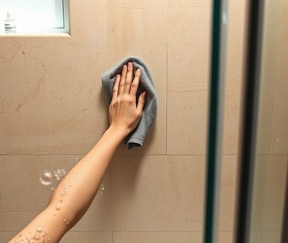 Czy płyta trawertyn w kabinie prysznicowej łatwo się czyści na co dzień?