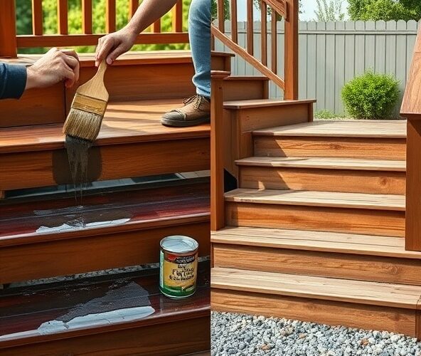 Jak tanio zabezpieczyć schody drewniane zewnętrzne przed wilgocią?