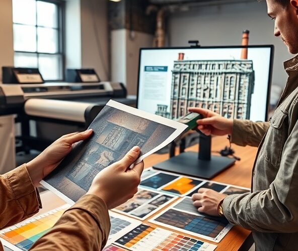 Jak ocenić druk banerów w Łodzi po próbkach i wizualizacji?