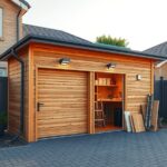 Jakie dodatki klienci dopłacają do garaży drewnopodobnych z wiatą? garaże drewnopodobne z wiatą
